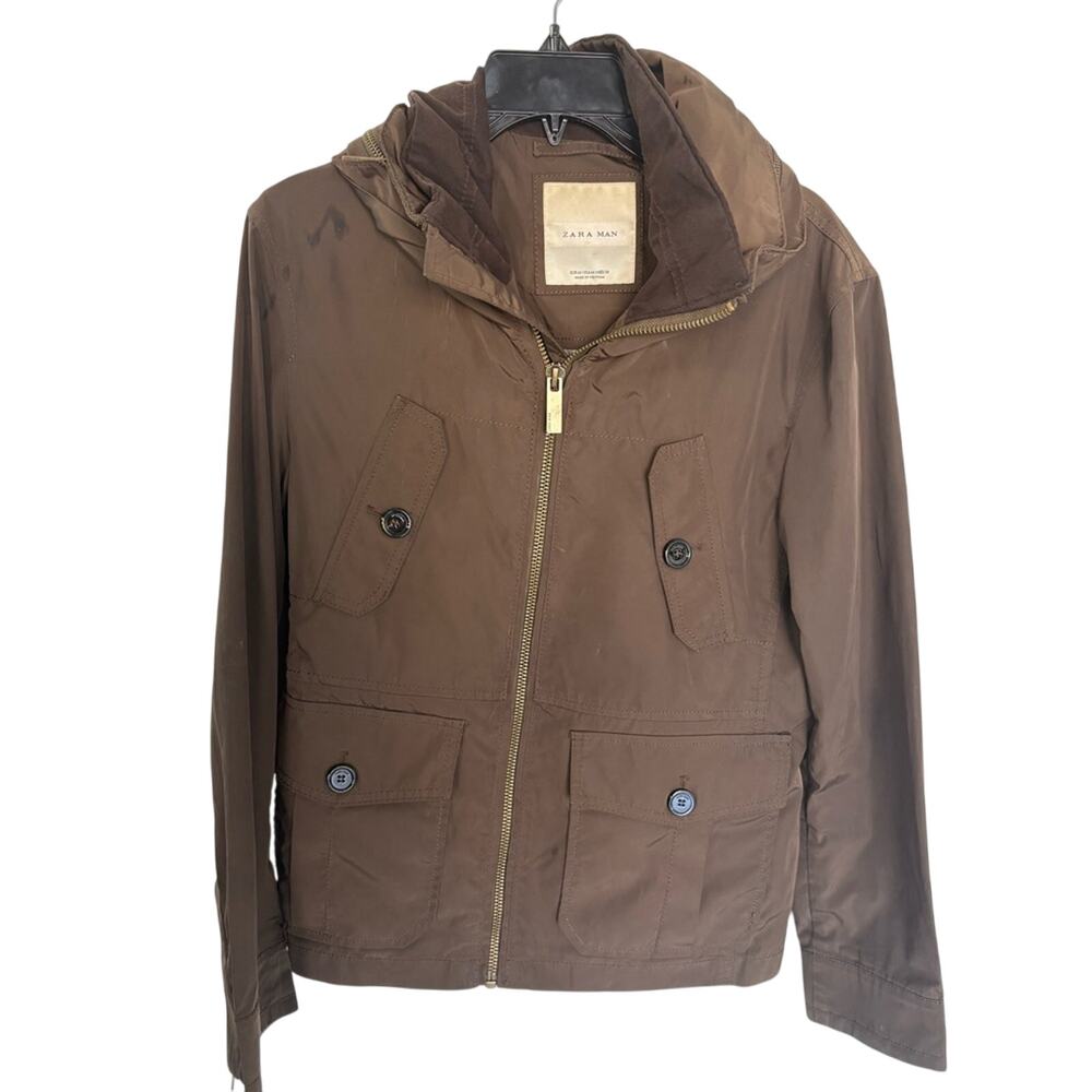 Zara Man Chocolate Brown Jacket size M